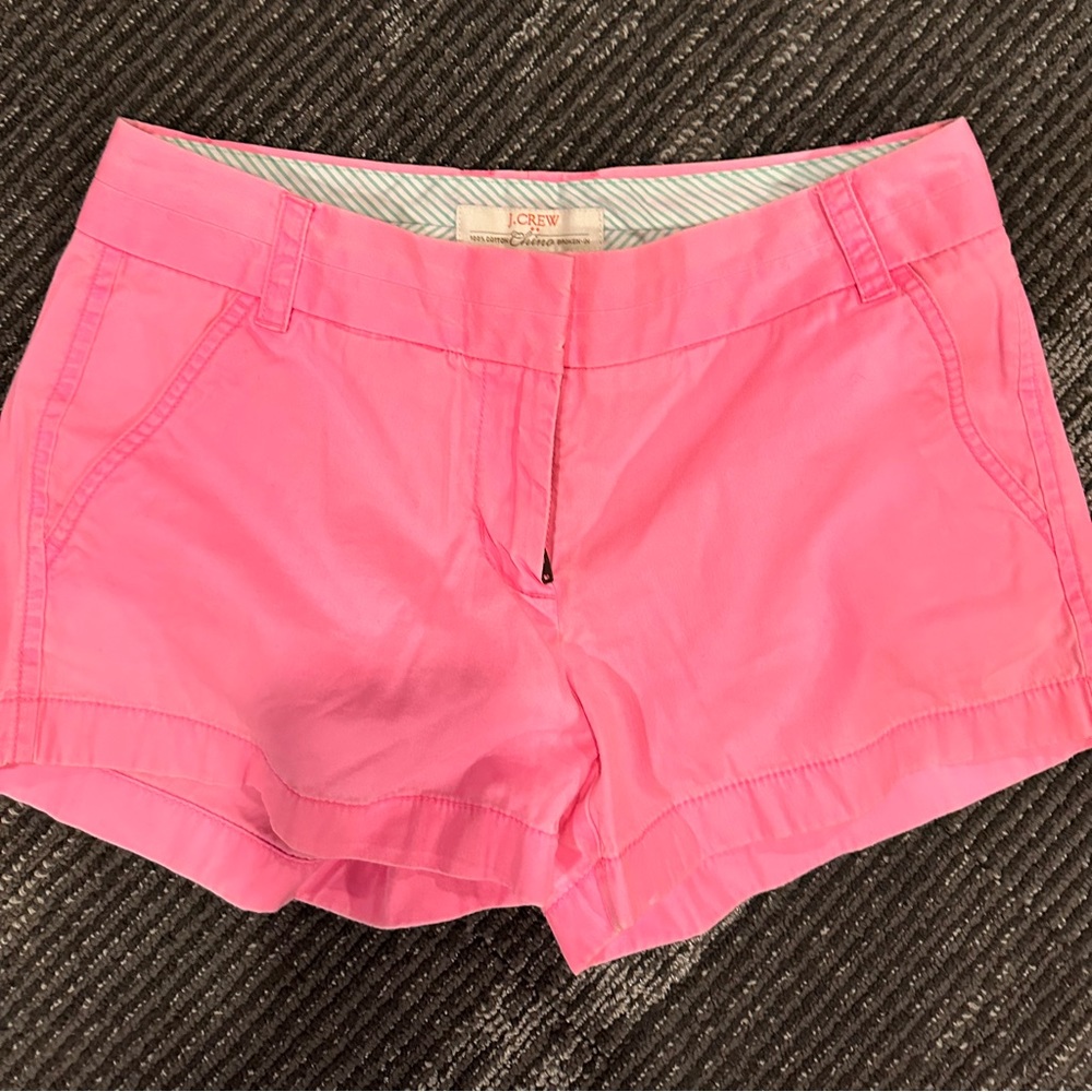 JCREW, chino shorts, pink, size 2
